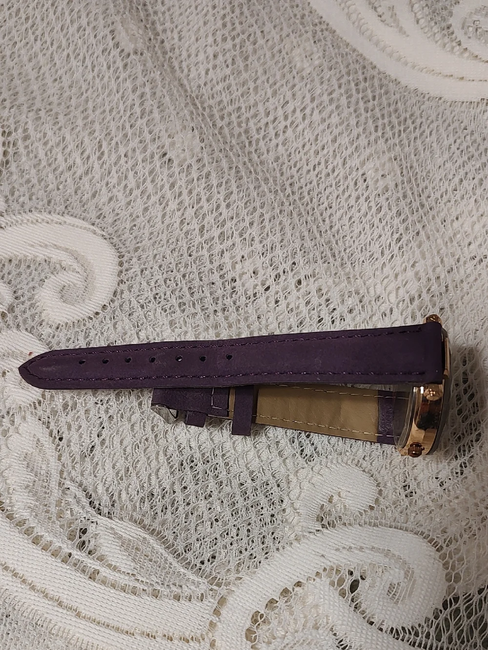 Bourne Purple Strap Ladies Quartz Watch